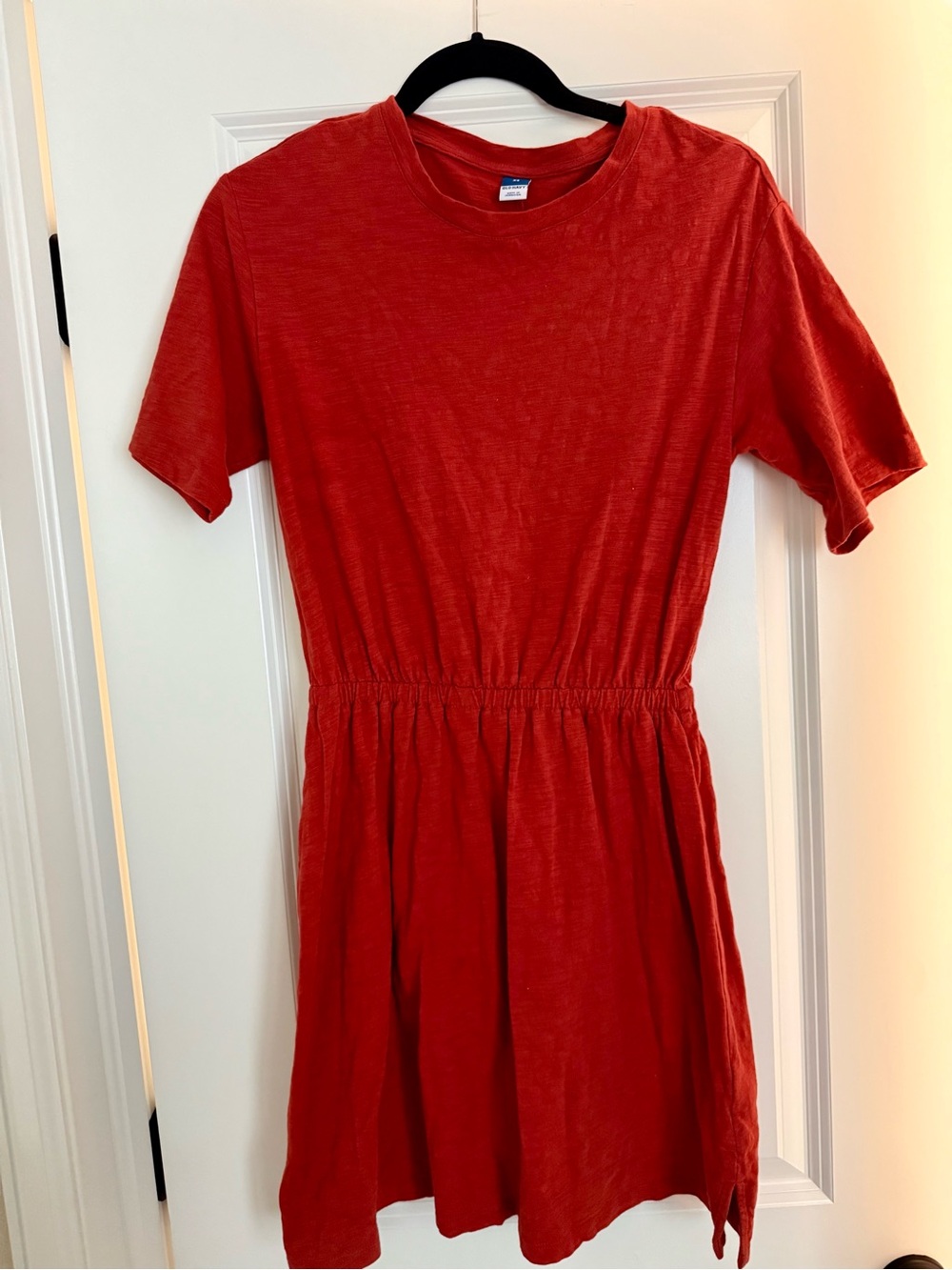 Old Navy Red Short-Sleeve Casual Dress